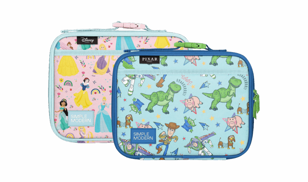 simple modern lunch boxes with disney princess and toy story designs