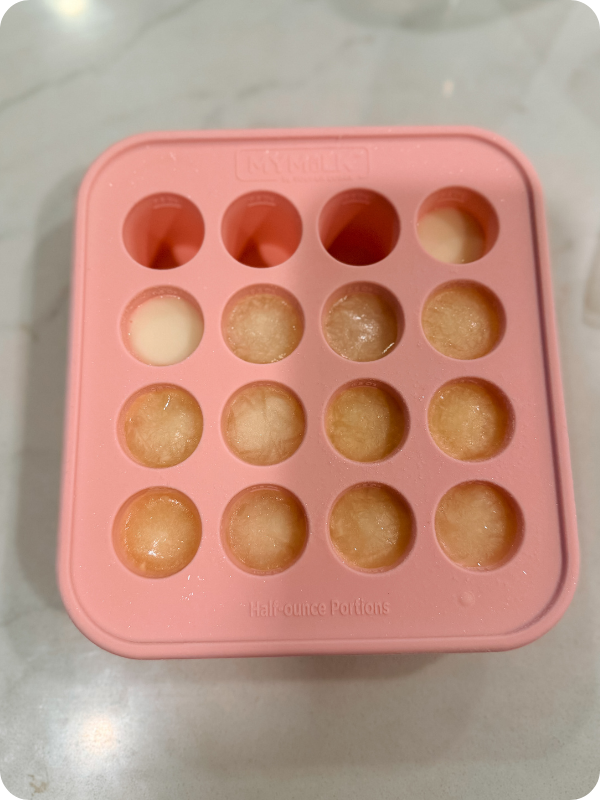 Souper Cubes breastmilk storage trays for freezer
