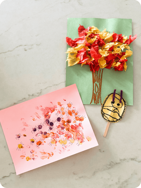 Image of 3 spring themed crafts