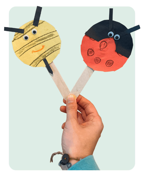 Popsicle pals spring craft