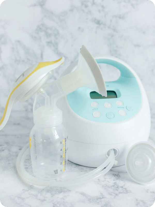 Medela hand pump and Spectra S1 breast pump (blue pump)