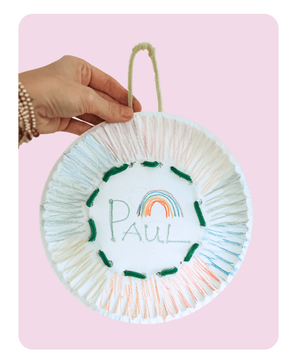 Rainbow weaver spring craft