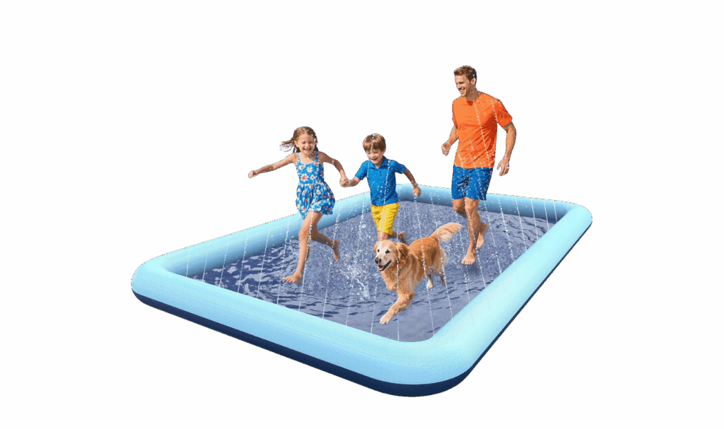rectangular splash pad