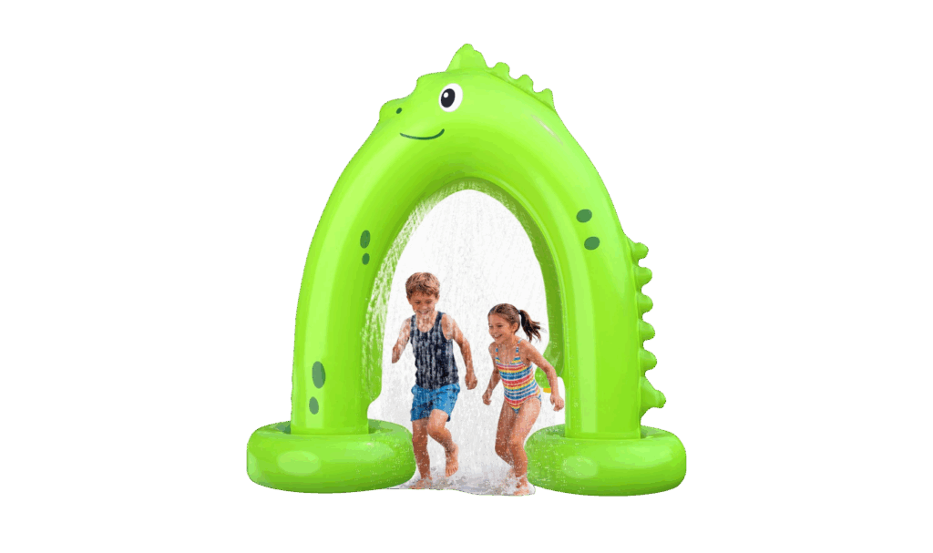 Dinosaur inflatable sprinkler 