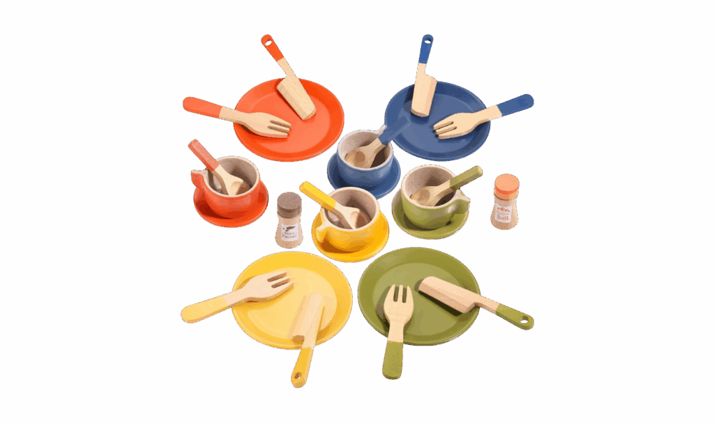 Play Kitchen plates and silverware