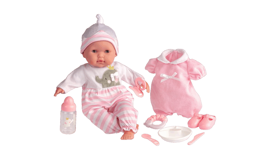 baby doll with accessories