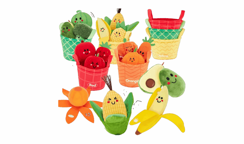 Baby's first plush play food set