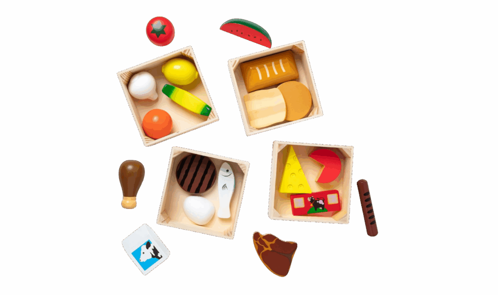 Melissa and Doug Wooden Play Food Groups Set