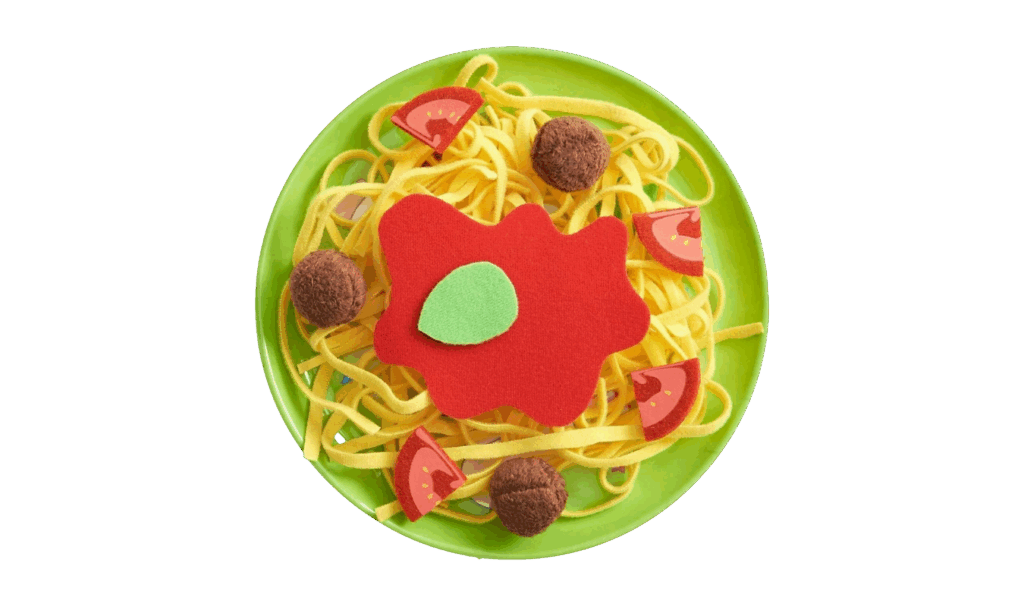 felt spaghetti and meatballs