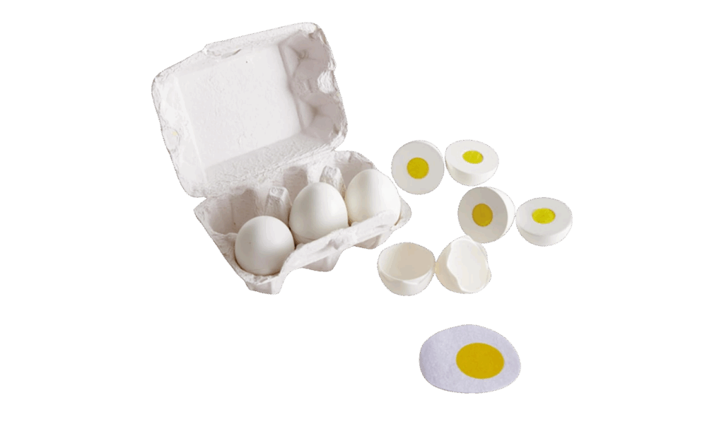 Hape pretend play eggs