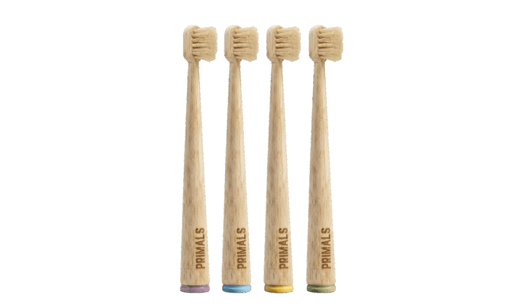 Primals plastic-free kids toothbrushes