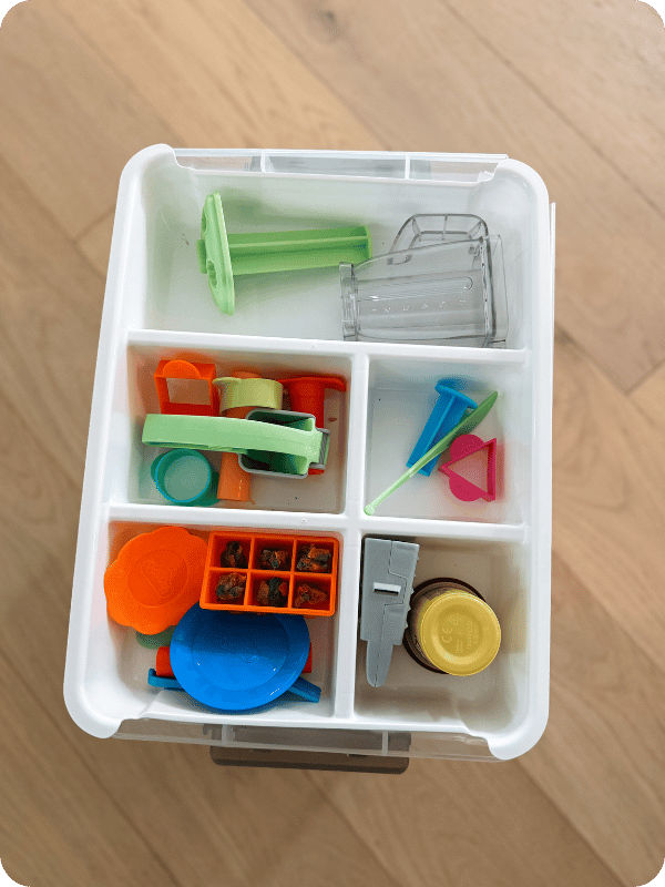 play-doh storage bin