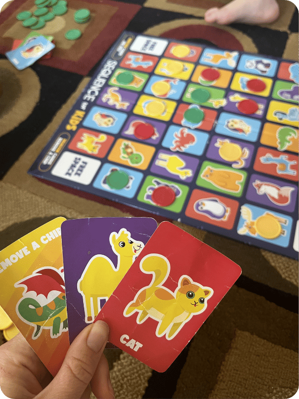 cards from Sequence for Kids 