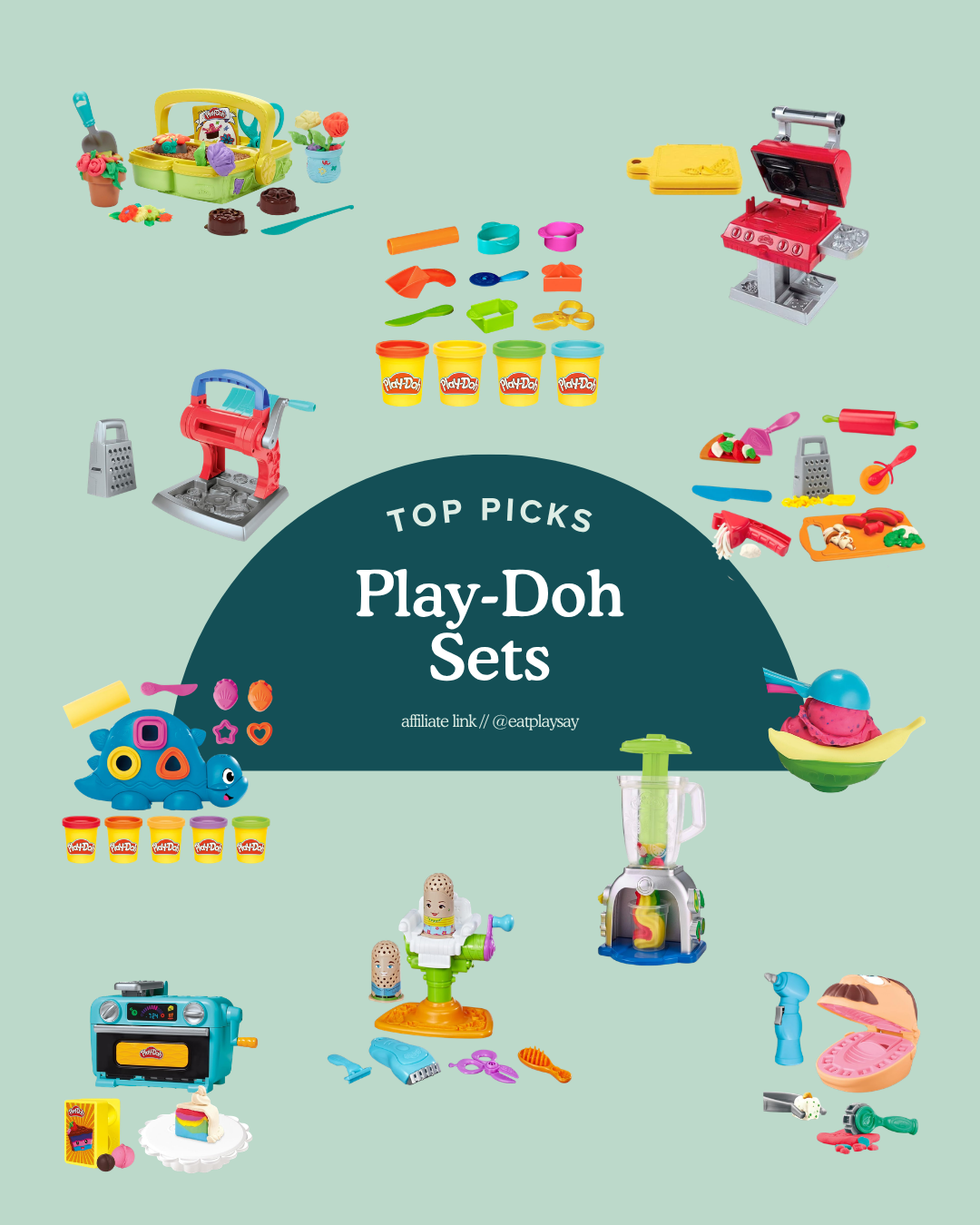 round up graphic of play doh sets