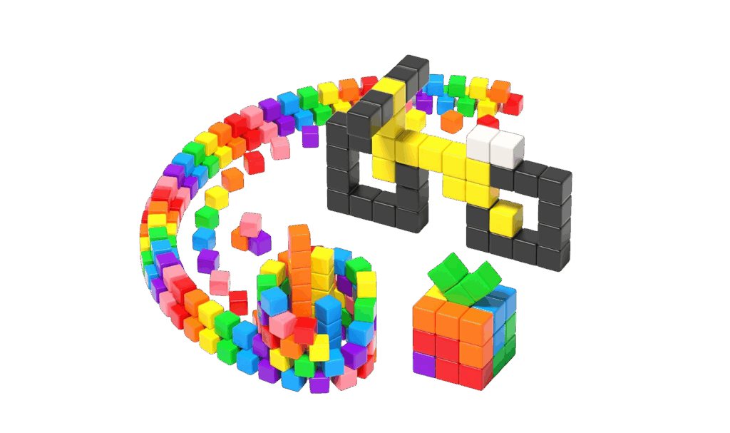 colorful magnetic blocks 