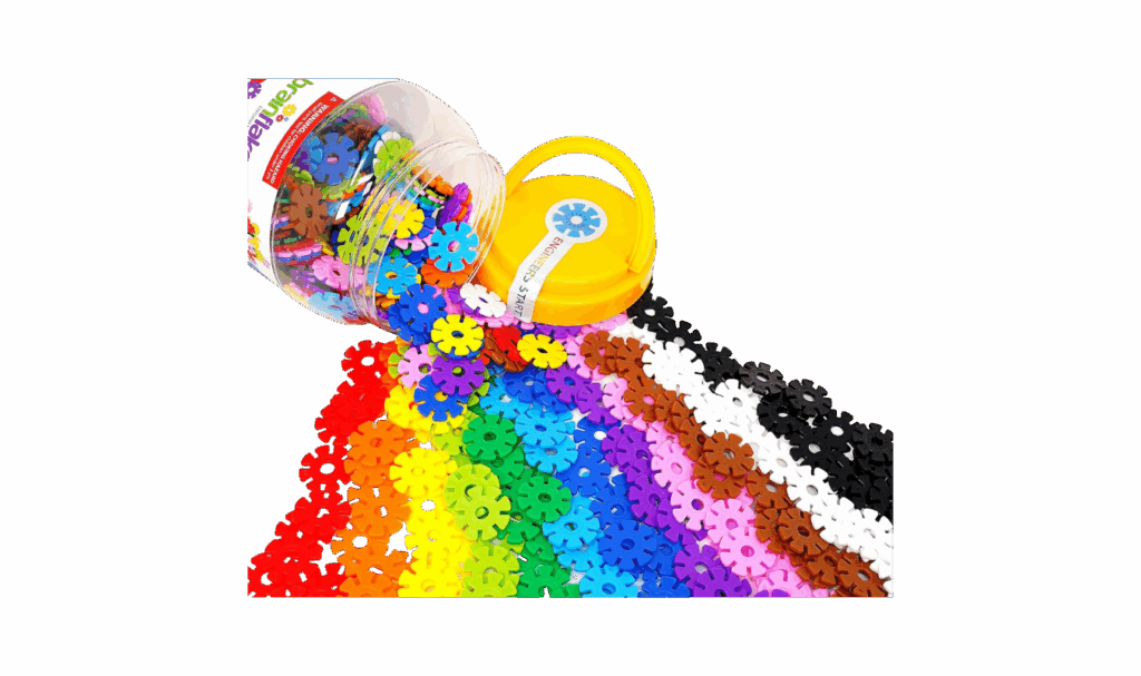 Brain Flakes interlocking disc building toys
