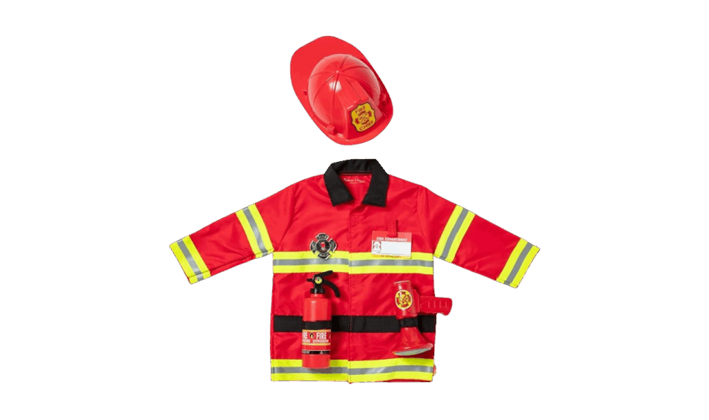 Melissa and Doug Firefighter costume 