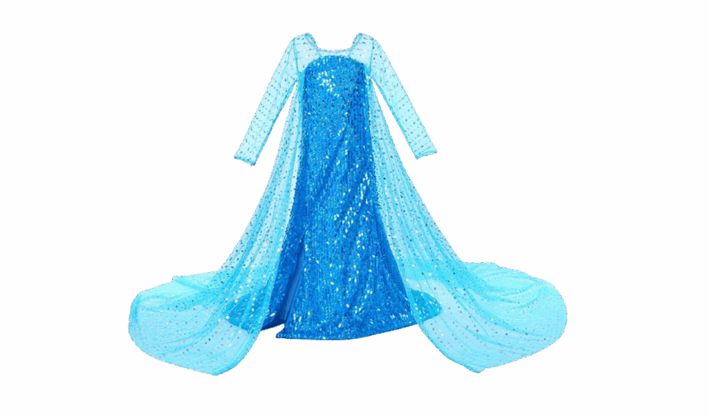 princess dress in blue 