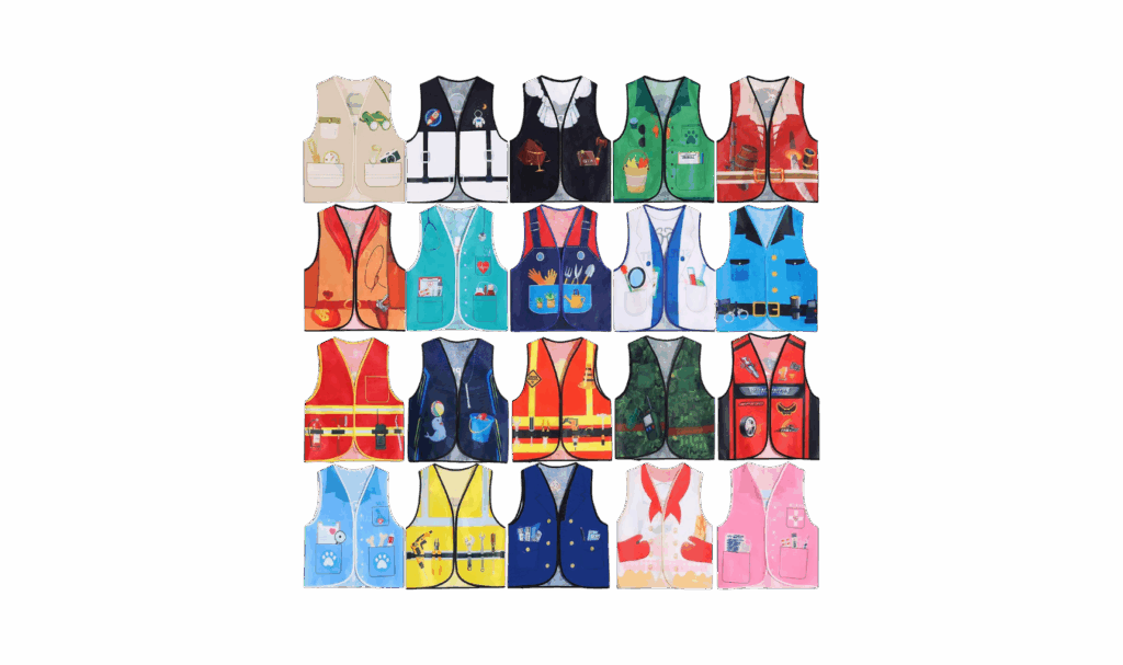 dress up vests for toddlers and kids