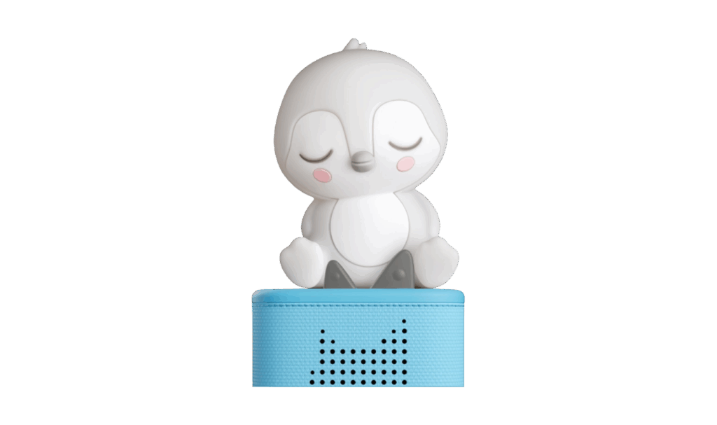 Sleepy Penguin Night Light Tonie sitting on Toniebox