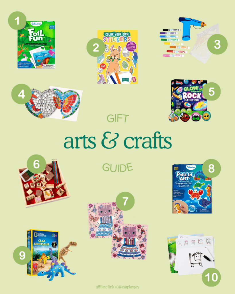 round up graphic of arts and crafts for 5 year olds