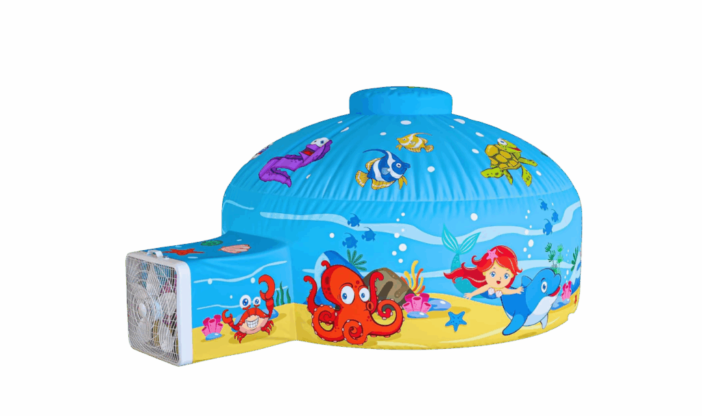 air tent for kids with ocean theme