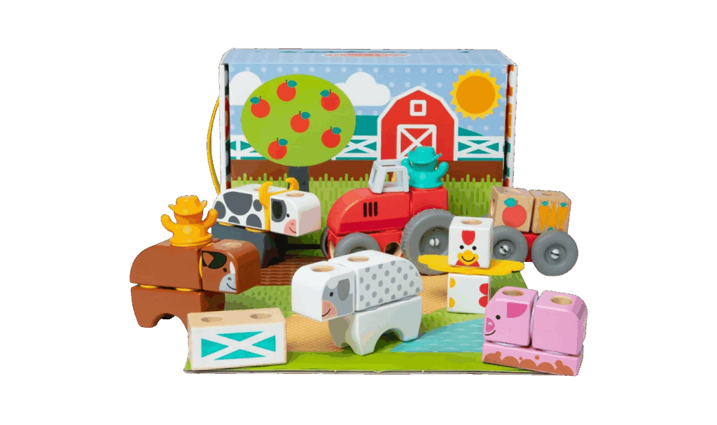 Melissa and Doug Blockables Farm building set