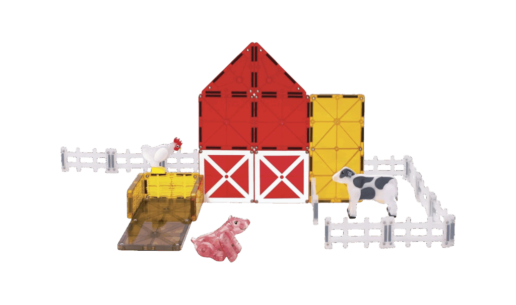 Magnatiles Farm Animals building set