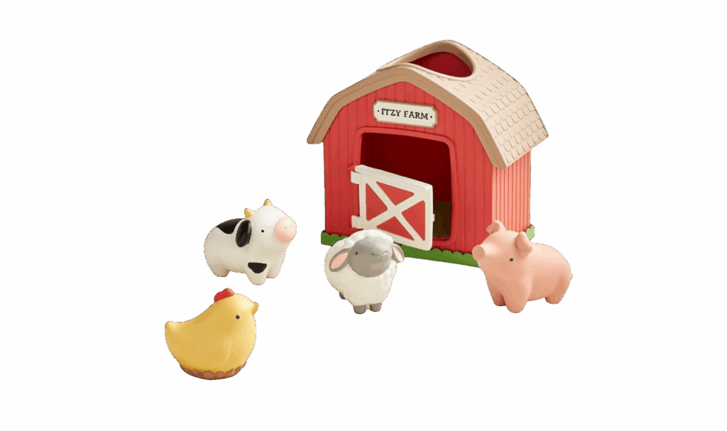 Itzy Ritzy Put & Take Toy Barn for babies