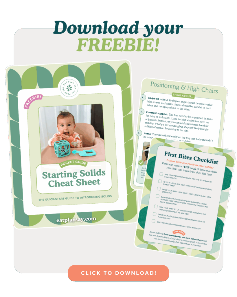 Starting Solids Cheat Sheet download graphic