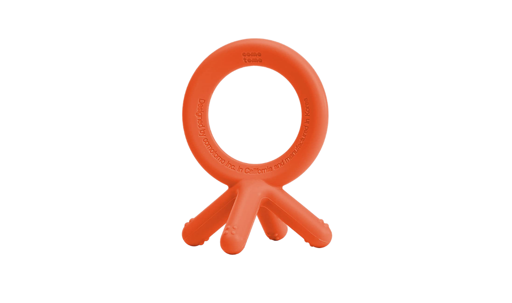 Comotomo teether for babies as part of a baby stocking stuffers post