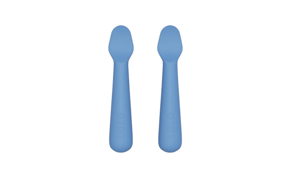 Lalo silicone baby spoons